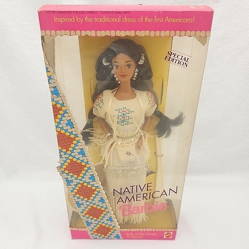 Doll Barbie NATIVE AMERICAN VTG 1992 Dolls of the World Special Edition Mattel